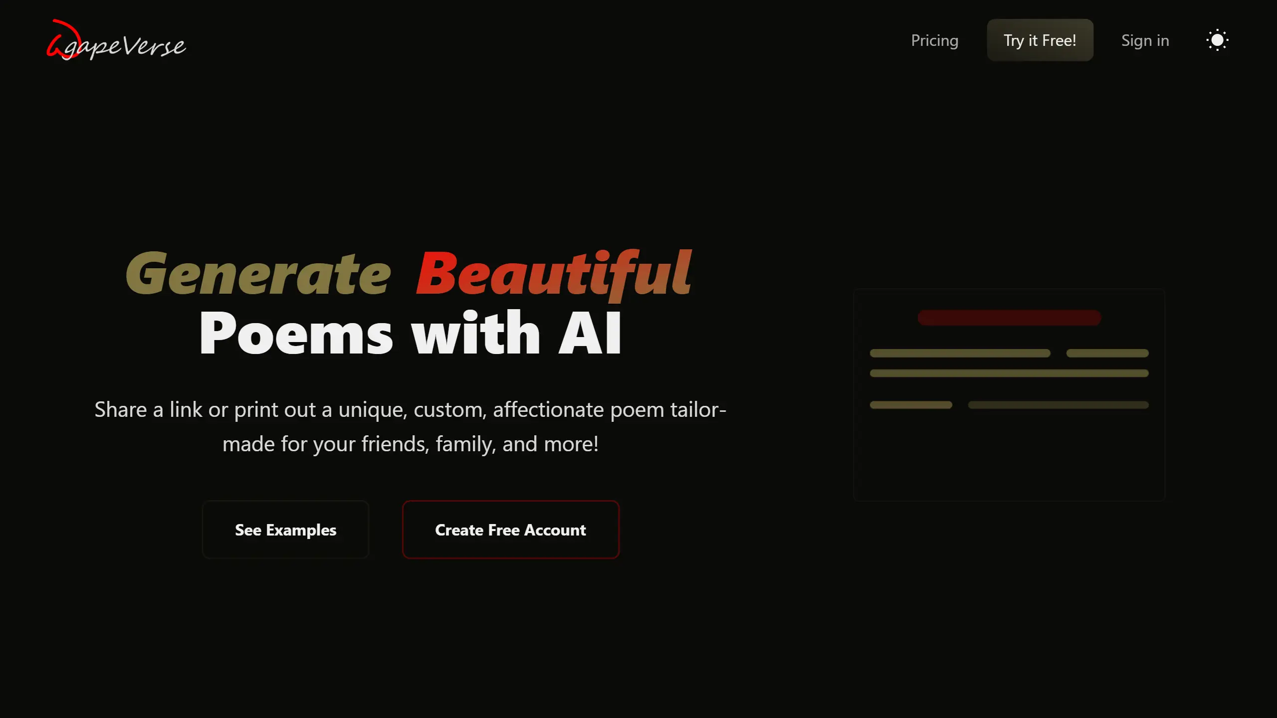 Screenshot of AgapeVerse