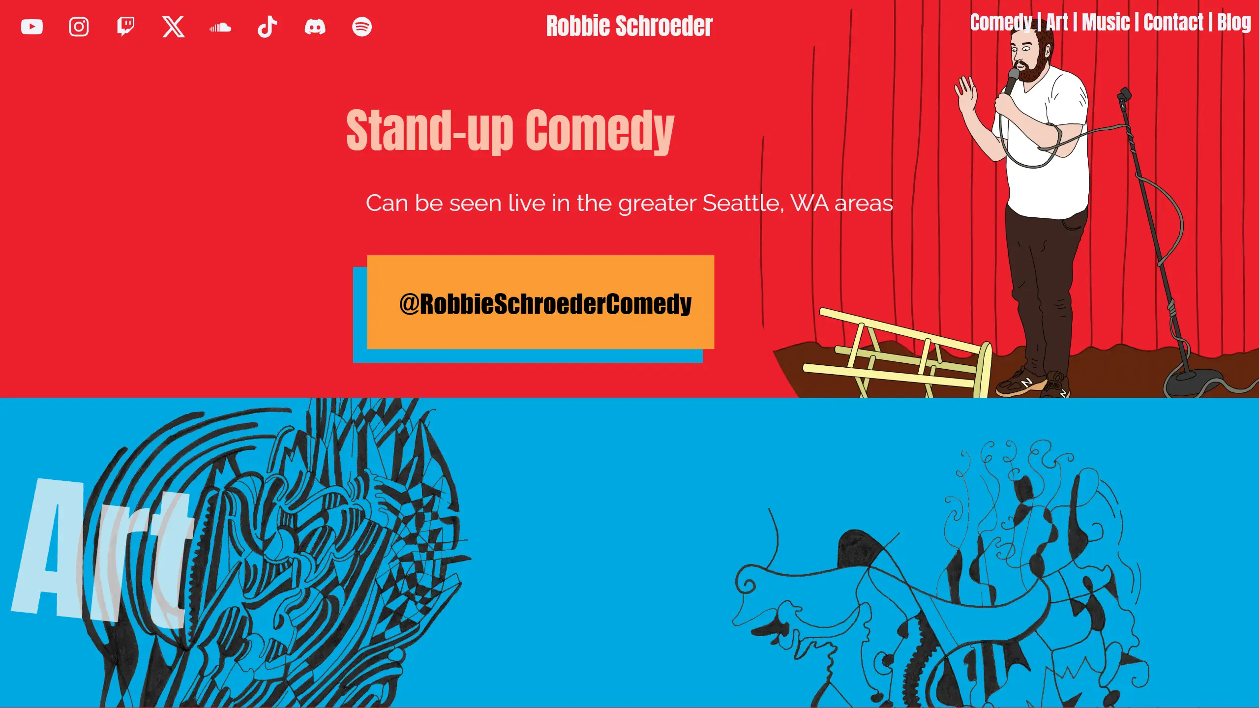 Screenshot of robbieschroeder.com